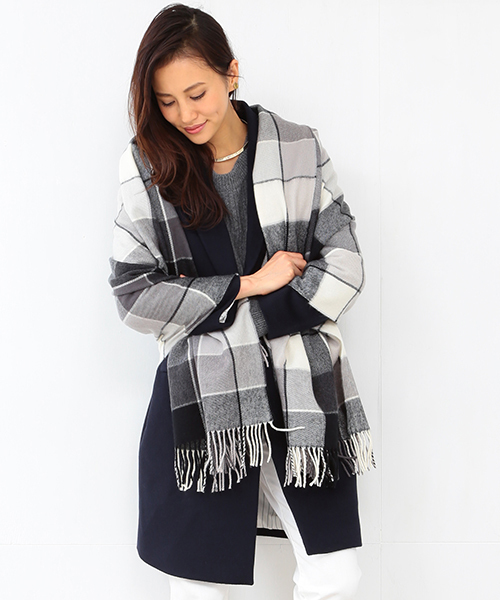 B:MING by BEAMS（ビーミングバイビームス）の「ビーミング by ビームス / タータンチェックストール 2015FW（ストール/ショール・レディース・ブラック/グリーン/ブルー/レッド・ONE SIZE）」の20枚目の写真