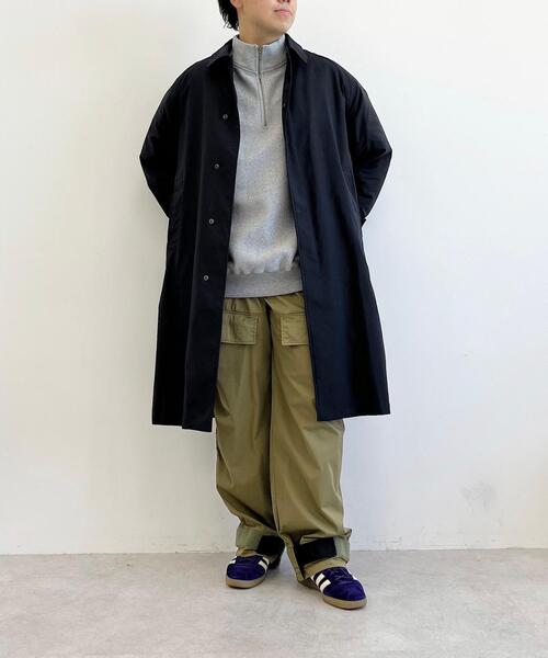 CITEN（シテン）の「＜CITEN＞ヒュージ リバース ハーフジップ スウェット（スウェット・メンズ・ホワイト/ダークグレー/グレー/ブラック・S/M/L）」の8枚目の写真