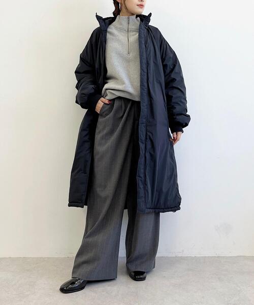 CITEN（シテン）の「＜CITEN＞ヒュージ リバース ハーフジップ スウェット（スウェット・メンズ・ホワイト/ダークグレー/グレー/ブラック・S/M/L）」の15枚目の写真