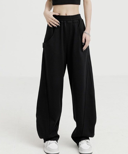 Vipoa（ヴィポア）の「ラインベーシックスウェットパンツ（スウェットパンツ・レディース・アイボリー/ブラック/グレー・FREE）」の10枚目の写真