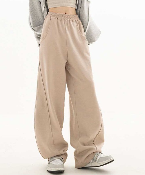 Vipoa（ヴィポア）の「ラインベーシックスウェットパンツ（スウェットパンツ・レディース・アイボリー/ブラック/グレー・FREE）」の14枚目の写真