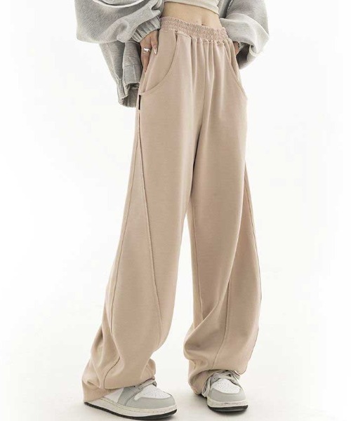 Vipoa（ヴィポア）の「ラインベーシックスウェットパンツ（スウェットパンツ・レディース・アイボリー/ブラック/グレー・FREE）」の15枚目の写真