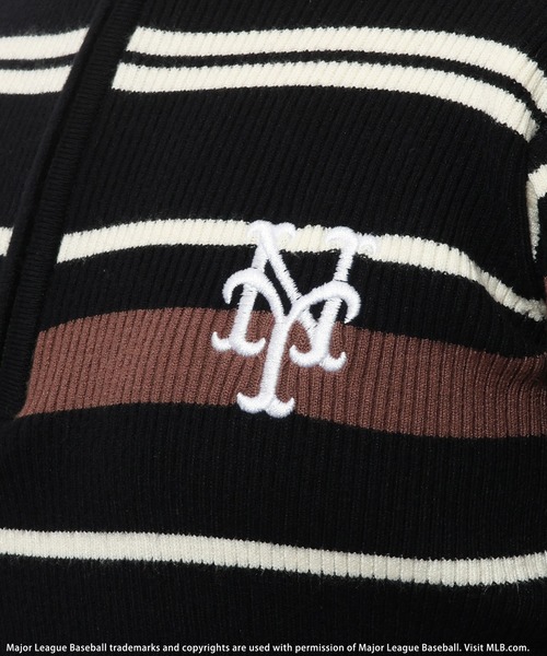 【セール】【MLB】マルチボーダーハーフZIPリブニットワンピース(ワンピース)|BACK TO THE FIELD(バック トゥー ザ フィールド) 【セール】【MLB】マルチボーダーハーフZIPリブニットワンピース(ワンピース)|BACK TO THE FIELD(バック トゥー ザ フィールド)