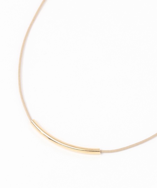 GLOBAL WORK（グローバルワーク）の「パイプネックレス/982517（ネックレス・レディース・ブラック/ベージュ・FREE）」の2枚目の写真