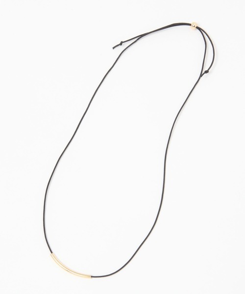 GLOBAL WORK（グローバルワーク）の「パイプネックレス/982517（ネックレス・レディース・ブラック/ベージュ・FREE）」の3枚目の写真