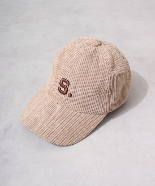 Ree&Mee（リーアンドミー）の「Ree&Mee 男女兼用 S コーデュロイ 刺繍 CAP キャップ 帽子（キャップ・メンズ・ネイビー/グレー/ブラック/ベージュ/ブラウン・FREE）」の4枚目の写真