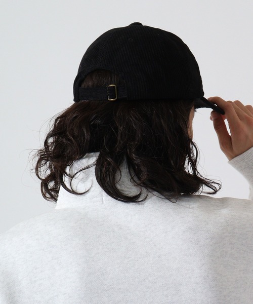 Ree&Mee（リーアンドミー）の「Ree&Mee 男女兼用 S コーデュロイ 刺繍 CAP キャップ 帽子（キャップ・メンズ・ネイビー/グレー/ブラック/ベージュ/ブラウン・FREE）」の9枚目の写真