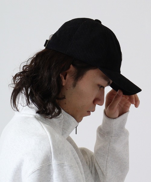 Ree&Mee（リーアンドミー）の「Ree&Mee 男女兼用 S コーデュロイ 刺繍 CAP キャップ 帽子（キャップ・メンズ・ネイビー/グレー/ブラック/ベージュ/ブラウン・FREE）」の8枚目の写真