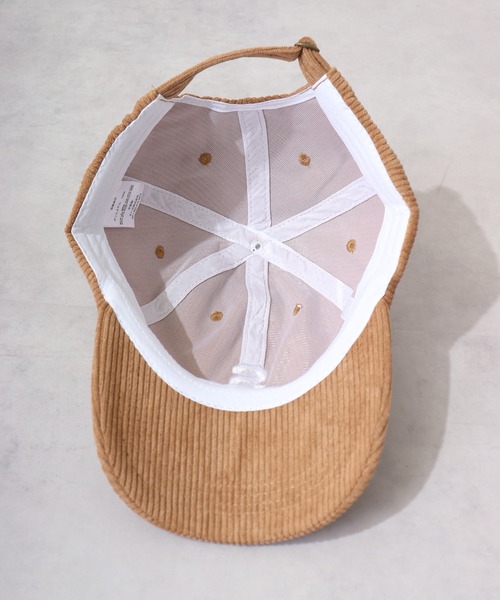 Ree&Mee（リーアンドミー）の「Ree&Mee 男女兼用 S コーデュロイ 刺繍 CAP キャップ 帽子（キャップ・メンズ・ネイビー/グレー/ブラック/ベージュ/ブラウン・FREE）」の21枚目の写真