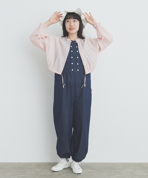 bulle de savon（ビュルデサボン）の「shirring stripe ブラウス 