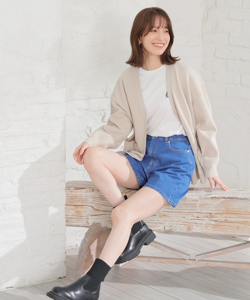 Honeys（ハニーズ）の「デニムショートパンツ（デニムパンツ・レディース・ホワイト/ブラック/インディゴブルー/ブルー/ライトブルー/ブルー系その他/グレー・SS/M/S/LL/L）」の14枚目の写真