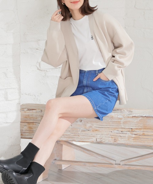 Honeys（ハニーズ）の「デニムショートパンツ（デニムパンツ・レディース・ホワイト/ブラック/インディゴブルー/ブルー/ライトブルー/ブルー系その他/グレー・SS/M/S/LL/L）」の15枚目の写真