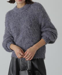 FREE'S MART | ラメフェザーショート丈ニット(ニット/セーター)