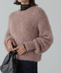 FREE'S MART | ラメフェザーショート丈ニット(ニット/セーター)