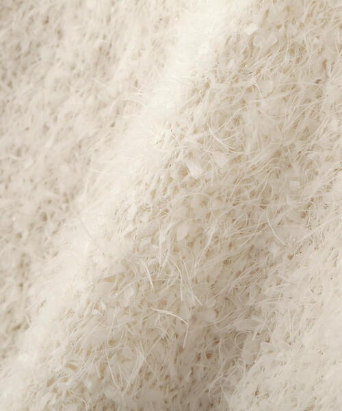 FREE'S MART(フリーズマート)の「ラメフェザーショート丈ニット(ニット/セーター・レディース・ホワイト/ピンク/グレー・FREE)」の13枚目の写真