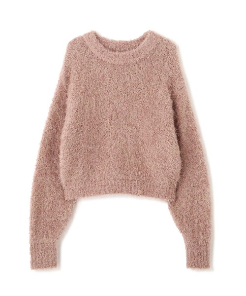 FREE'S MART(フリーズマート)の「ラメフェザーショート丈ニット(ニット/セーター・レディース・ホワイト/ピンク/グレー・FREE)」の12枚目の写真