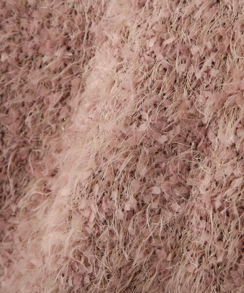 FREE'S MART(フリーズマート)の「ラメフェザーショート丈ニット(ニット/セーター・レディース・ホワイト/ピンク/グレー・FREE)」の5枚目の写真