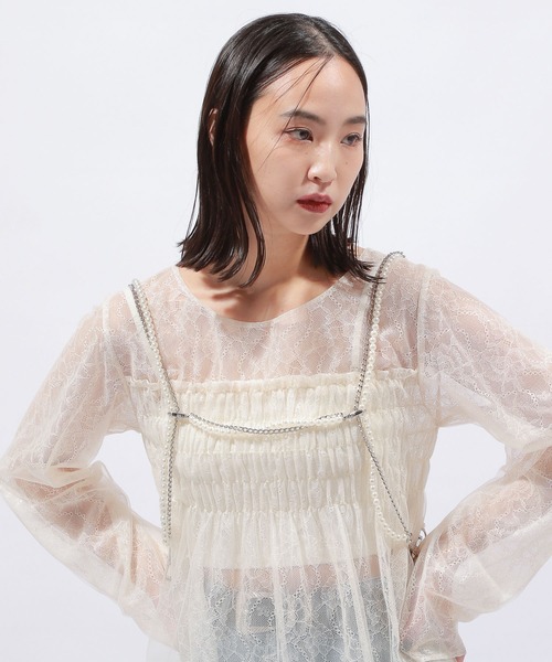 PAGEBOY（ページボーイ）の「パールハーネス（ベルト・レディース・オフホワイト・FREE）」の17枚目の写真