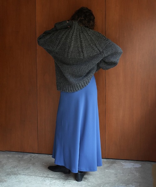 CLANE（クラネ）の「【CLANE/クラネ】CHUNKY CABLE HAND KNIT TOPS/チャンキーケーブルハンドニットトップス（ニット/セーター・レディース・ブルー/アイボリー/グレー・1）」の12枚目の写真
