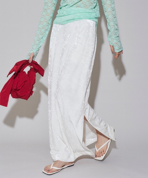 Clash velours skirt/クラッシュベロアスカート（スカート