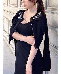 RESEXXY | ビジューアンサンブルニット(カーディガン/ボレロ)