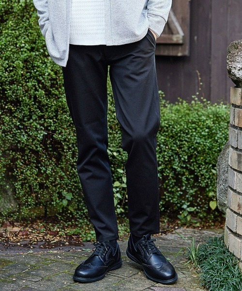 UNION STATION（ユニオンステーション）の「360度ストレッチスリムテーパードパンツ/カラーパンツ（その他パンツ・メンズ・ブラック/チャコールグレー/ベージュ/カーキ/ネイビー/ブラウン/ライトグレー・L/LL/S/M）」の2枚目の写真