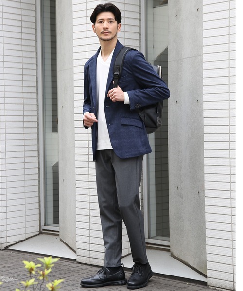 UNION STATION（ユニオンステーション）の「360度ストレッチスリムテーパードパンツ/カラーパンツ（その他パンツ・メンズ・ブラック/チャコールグレー/ベージュ/カーキ/ネイビー/ブラウン/ライトグレー・L/LL/S/M）」の14枚目の写真