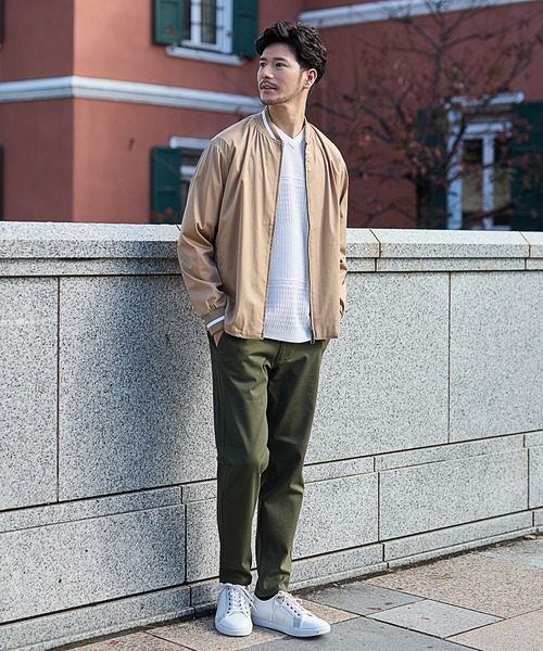 UNION STATION（ユニオンステーション）の「360度ストレッチスリムテーパードパンツ/カラーパンツ（その他パンツ・メンズ・ブラック/チャコールグレー/ベージュ/カーキ/ネイビー/ブラウン/ライトグレー・L/LL/S/M）」の18枚目の写真