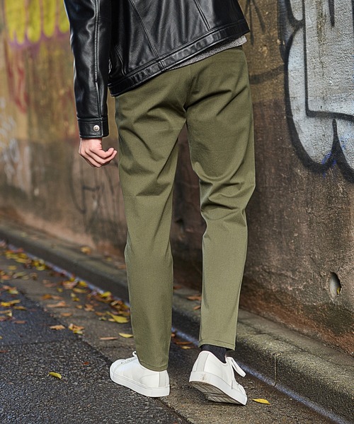 UNION STATION（ユニオンステーション）の「360度ストレッチスリムテーパードパンツ/カラーパンツ（その他パンツ・メンズ・ブラック/チャコールグレー/ベージュ/カーキ/ネイビー/ブラウン/ライトグレー・L/LL/S/M）」の21枚目の写真