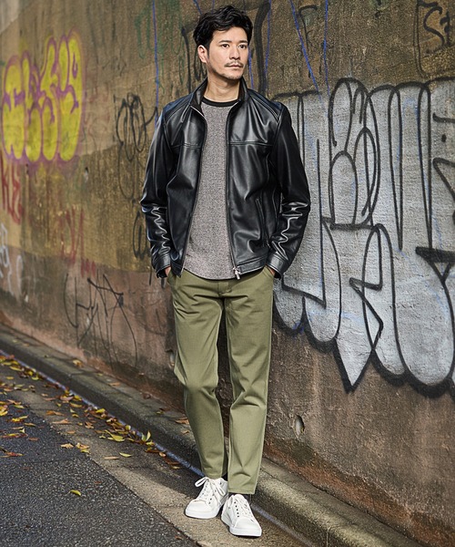 UNION STATION（ユニオンステーション）の「360度ストレッチスリムテーパードパンツ/カラーパンツ（その他パンツ・メンズ・ブラック/チャコールグレー/ベージュ/カーキ/ネイビー/ブラウン/ライトグレー・L/LL/S/M）」の16枚目の写真