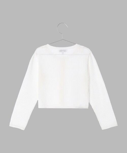 agnes b.(アニエスベー)の「LY83 E CARDIGAN キッズ カーディガン(カーディガン/ボレロ・キッズ・ホワイト・4YEAR/6YEAR/8YEAR/10YEAR/12YEAR)」の2枚目の写真