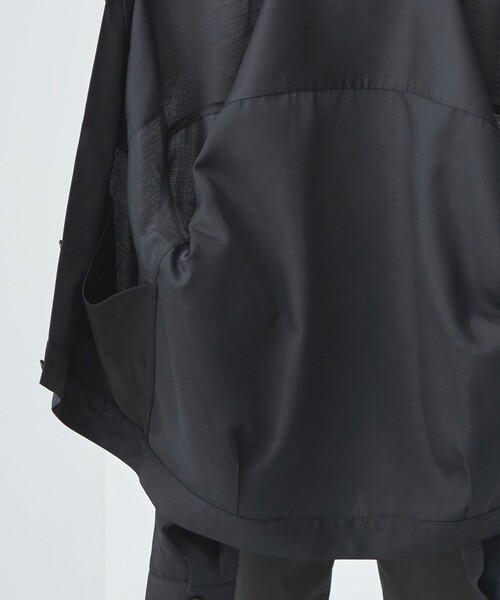 green label relaxing（グリーンレーベルリラクシング）の「ダブル パッチポケット シャツ ブルゾン（シャツ/ブラウス・メンズ・ダークグレー/オフホワイト・S/M/L/XL）」の15枚目の写真