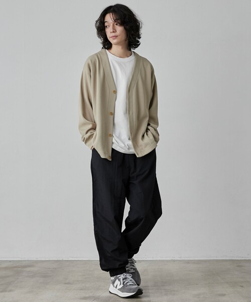 セール】【RIB TECHシリーズ】ライトVネックカーディガン