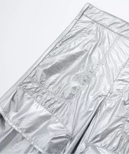 Chick(チック)の「▲FRONT POCKET CARGO PANTS(カーゴパンツ・レディース・シルバー・M/S)」の9枚目の写真