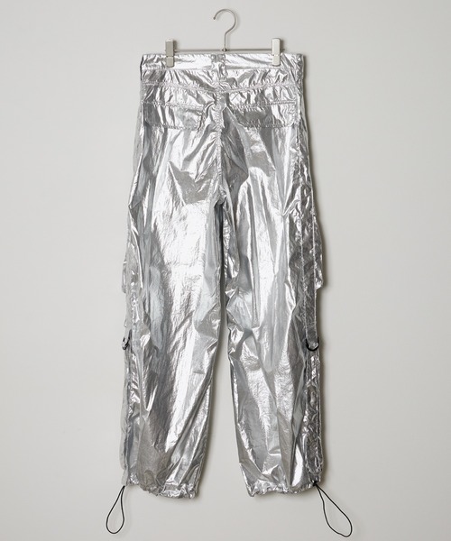 Chick(チック)の「▲FRONT POCKET CARGO PANTS(カーゴパンツ・レディース・シルバー・M/S)」の2枚目の写真
