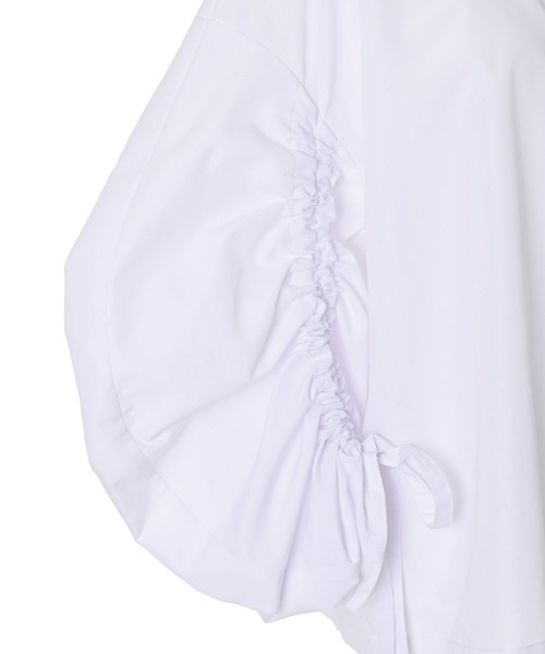 Narcissus(ナルシス)の「【SINN】Narcissusオリジナル ジップシャーリングブラウス(シャツ/ブラウス・レディース・ホワイト/ブルー・FREE)」の17枚目の写真