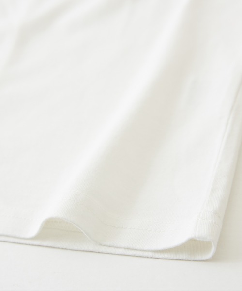 CUBE SUGAR(キューブシュガー)の「パウダー加工カットソー7分袖ラグランビッグTシャツ(Tシャツ/カットソー・レディース・ピンク/マルチ/グリーン/ホワイト/スミクロ・M)」の18枚目の写真
