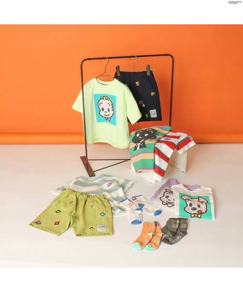 OSAMU GOODS(オサムグッズ)の「OSAMU GOODSコラボソックス(ソックス/靴下・キッズ・カーキ/オフホワイト/オレンジ・15 /18/21/24)」の7枚目の写真
