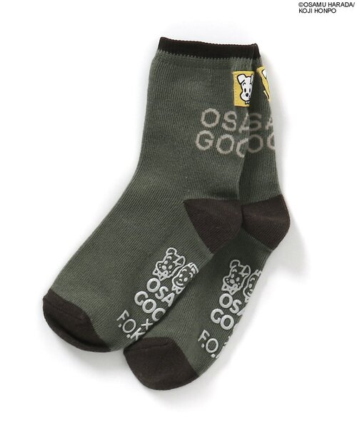 OSAMU GOODS(オサムグッズ)の「OSAMU GOODSコラボソックス(ソックス/靴下・キッズ・カーキ/オフホワイト/オレンジ・15 /18/21/24)」の8枚目の写真
