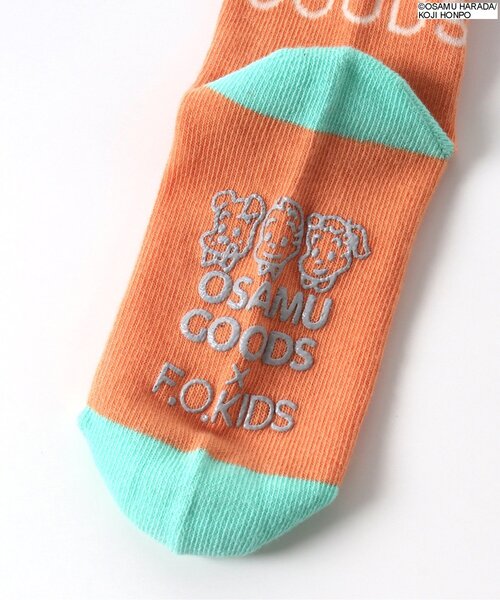OSAMU GOODS(オサムグッズ)の「OSAMU GOODSコラボソックス(ソックス/靴下・キッズ・カーキ/オフホワイト/オレンジ・15 /18/21/24)」の10枚目の写真