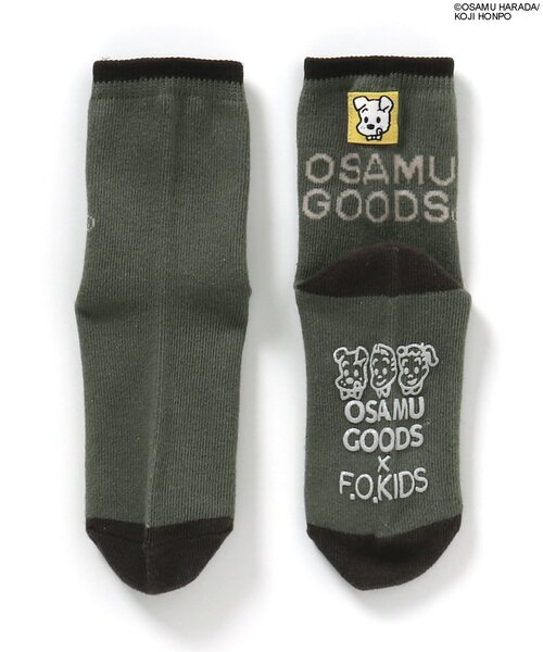 OSAMU GOODS(オサムグッズ)の「OSAMU GOODSコラボソックス(ソックス/靴下・キッズ・カーキ/オフホワイト/オレンジ・15 /18/21/24)」の14枚目の写真