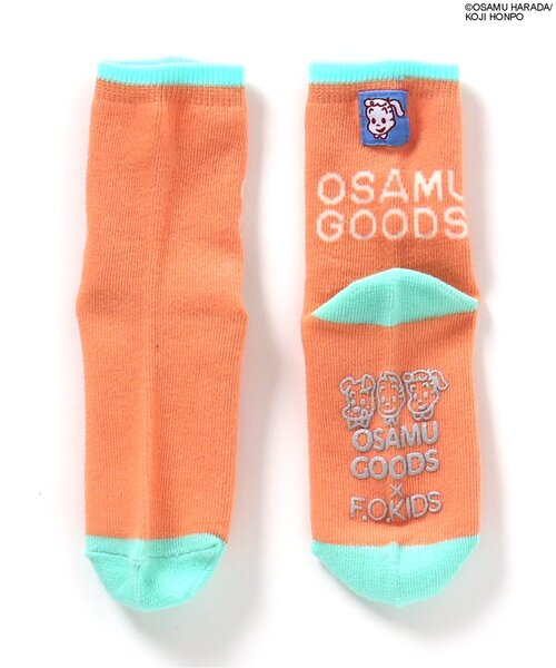 OSAMU GOODS(オサムグッズ)の「OSAMU GOODSコラボソックス(ソックス/靴下・キッズ・カーキ/オフホワイト/オレンジ・15 /18/21/24)」の15枚目の写真