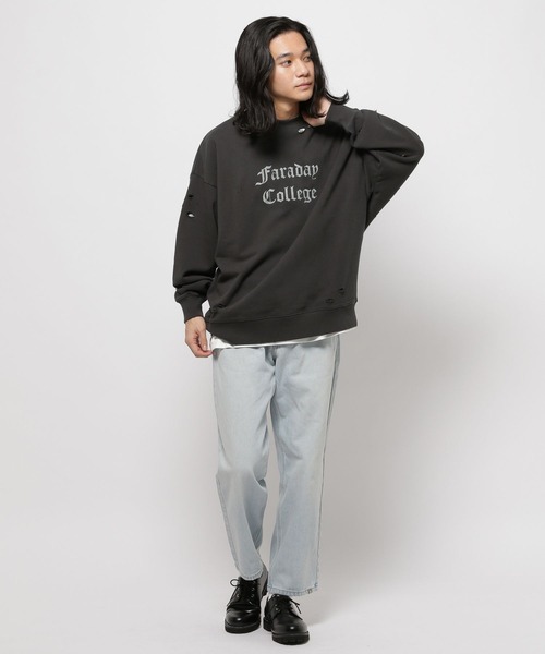 niko and（ニコアンド）の「裏毛ダメージプルオーバー（スウェット