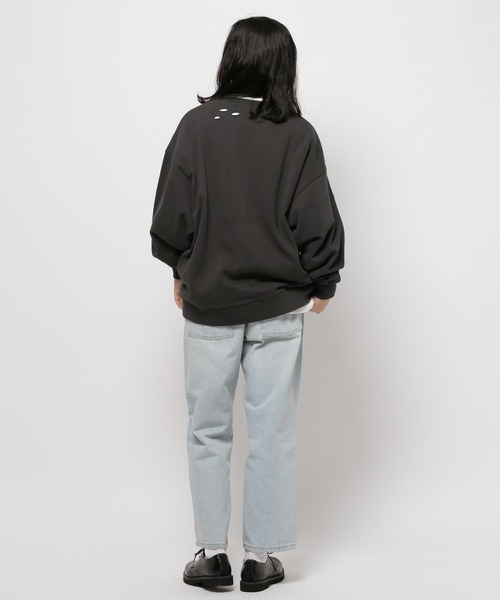 niko and...（ニコアンド）の「裏毛ダメージプルオーバー（スウェット・メンズ・スモーク/サックスブルー/チャコール・LARGE/MEDIUM）」の8枚目の写真