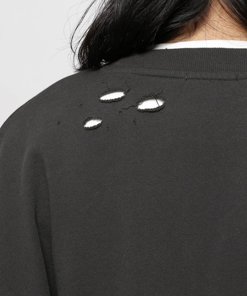 niko and...（ニコアンド）の「裏毛ダメージプルオーバー（スウェット・メンズ・スモーク/サックスブルー/チャコール・LARGE/MEDIUM）」の15枚目の写真