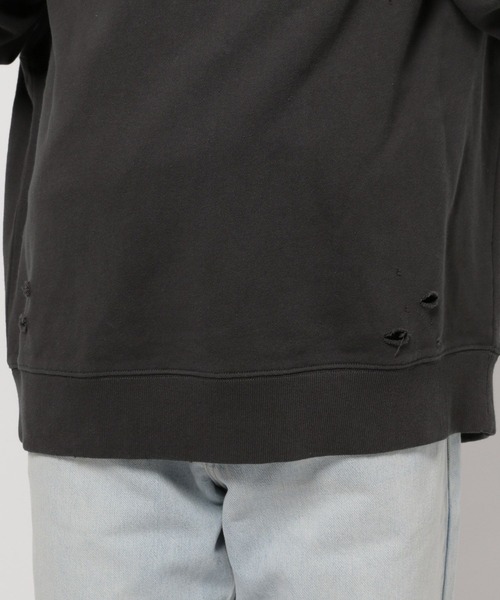 niko and...（ニコアンド）の「裏毛ダメージプルオーバー（スウェット・メンズ・スモーク/サックスブルー/チャコール・LARGE/MEDIUM）」の18枚目の写真