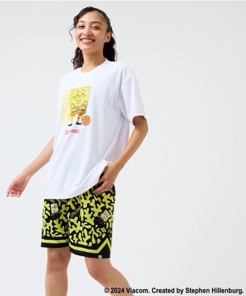 SPALDING - SPALDING グリーン Tシャツ ショートパンツ 2点セット 上M 下S SPALDING グリーン Tシャツ ショートパンツ 2点セット 上M 下S