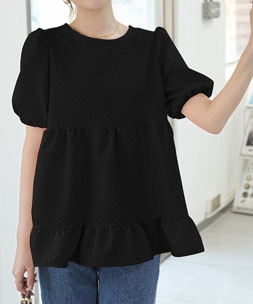 Miniministore(ミニミニストア)の「フレアトップスボリュームス袖 ブラウス夏(シャツ/ブラウス・レディース・ピンク/ホワイト/ブルー/ブラック・L/M)」の19枚目の写真