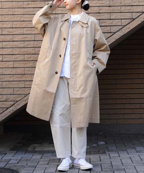 ORCIVAL(オーシバル)の「ORCIVAL/オーシバル ギャザーコート GATHERED COAT A0420 TCT(ステンカラーコート・レディース・ベージュ・1)」の6枚目の写真