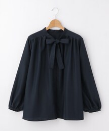 Begum ボーカラー長袖ブラウス